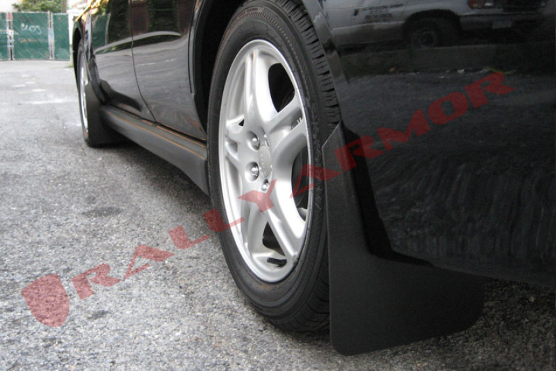 Subaru RS Mud Flaps - Rally Armor - Basic with Black Logo - Black - `02-`07